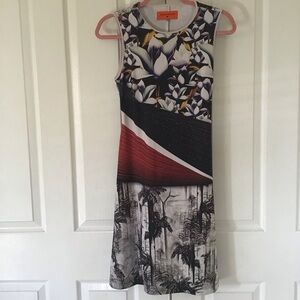 Clover Canyon floral palm tree print dress XS